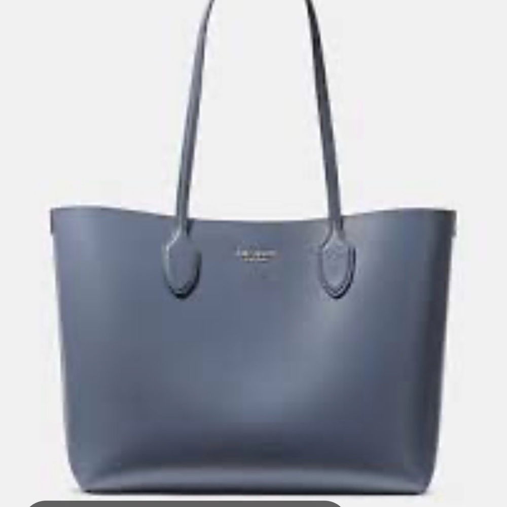 Kate Spade New York Bleecker large tote. Saffiano blue leather